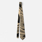 Black and Tan Floe Pattern Stropdas (Achterkant)