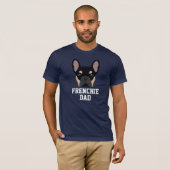 Black and Tan French Bulldog Pap T-shirt (Voorkant volledig)