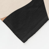 Black and Tan Marble Pattern Fleece Deken (Hoek)