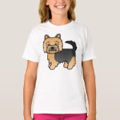 Black and Tan Norwich Terrier Cute Dog T-shirt (Voorkant)