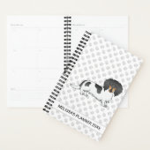 Black and Tan Piebald Long Hair Dachshund & Text Planner (Display)