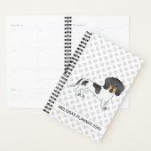 Black and Tan Piebald Short Hair Dachshund & Text Planner (Display)