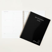 Black and White 2022 Libra Zodiac Sign Planner (Devant avec enveloppe)