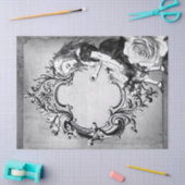 Black and White Alice in Wonderland  Lijst Tissuepapier (Craft)