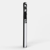 Black and White American Flag iPhone Case (Achterkant/rechts)