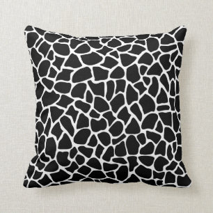 Black and White Animal Print Giraffe Pattern Kussen