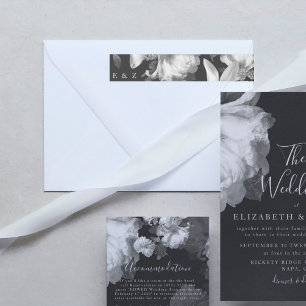 Black and White Antiek Vintage Wedding