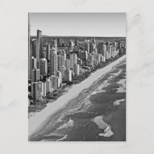 Black and White Australia Gold Coast Briefkaart