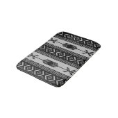 Black and White Aztec Pattern Southwest Tribal Badmat (Gekanteld)