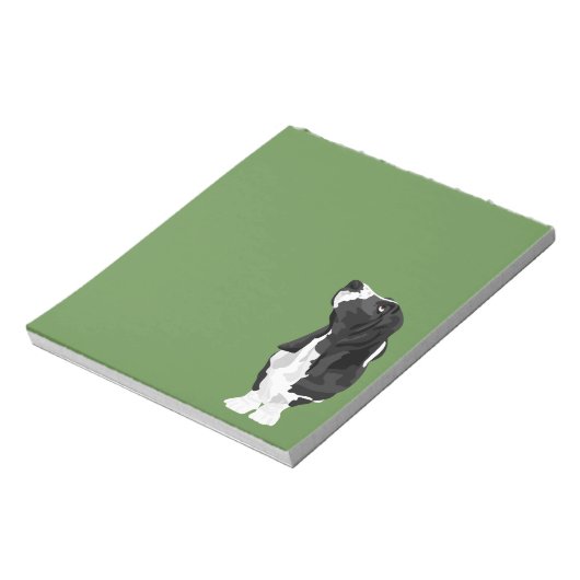 Black and White Basset Hound Notitieblok (Gedraaid)