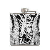 Black and White Blue Eyes Tiger Graphic Heupfles (Achterkant)