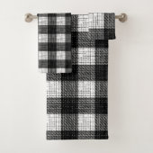 Black and White Bold Checkered Plaid Design (En situation)