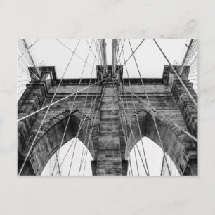 Black and White Brooklyn Bridge Foto NYC Briefkaart