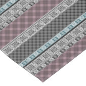 Black and white brown patchwork lace tafelkleed (Gekanteld)