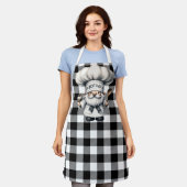 Black And White Buffalo Plaid Schort (Gedragen)