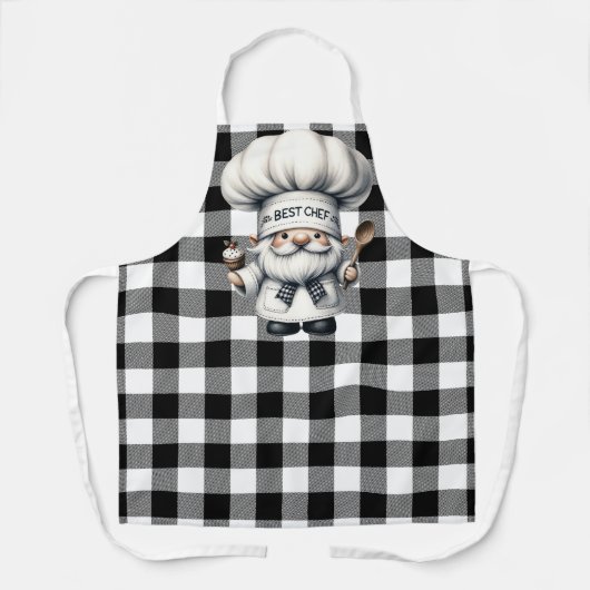 Black And White Buffalo Plaid Schort (Voorkant)