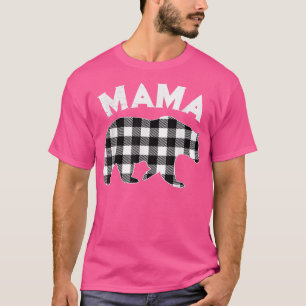 Black and White Buffalo Pset Mama Beer kerst T-shirt
