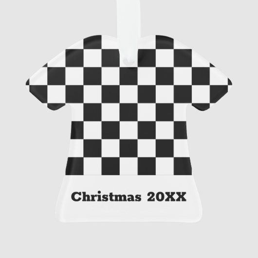 Black and White Checkered Boys Name  (dos)