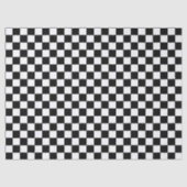 Black and White Checkered | Race Car Theme Tissuepapier (Voorkant)