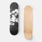Black and White Cherry Blossom Skateboard (Voorkant)