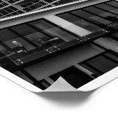 Black and White City Modern Architecture Wall Art Poster (Hoek)