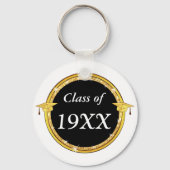 Black and White, Class Reunion Gift Ideas Sleutelhanger (Achterkant)