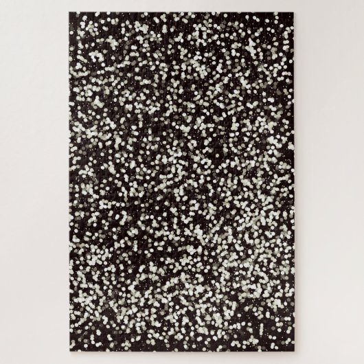 Black and White Confetti Pattern Zeer moeilijk Legpuzzel (Verticaal)