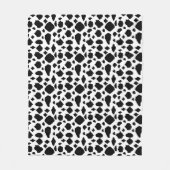 Black and White Cow Pattern Country Fleece Deken (Voorkant)