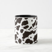 Black and White Cow Print Coffee Mug (Centre)