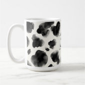 Black and White Cow Print Pattern Koffiemok (Links)
