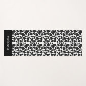 Black and White Cow Spots Pattern Yogamat (Voorkant (horizontaal))