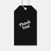 Black and White Dad Daddy Quote Cadeaulabel (Achterkant)