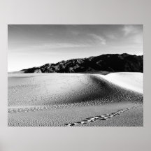 Black and White Death Valley Sand Dunes