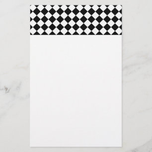 Black and White Diamond Pattern by Shirley Taylor Briefpapier