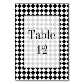 Black and White Diamond Pattern by Shirley Taylor Kaart (Achterkant)