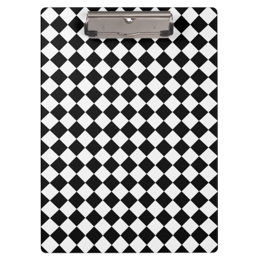 Black and White Diamond Pattern by Shirley Taylor Klembord (Voorkant)