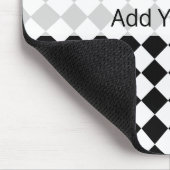 Black and White Diamond Pattern by Shirley Taylor Muismat (Hoek)