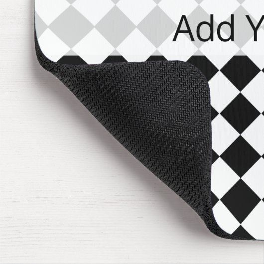 Black and White Diamond Pattern by Shirley Taylor Muismat (Hoek)