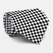 Black and White Diamond Pattern by Shirley Taylor Stropdas (Opgerold)