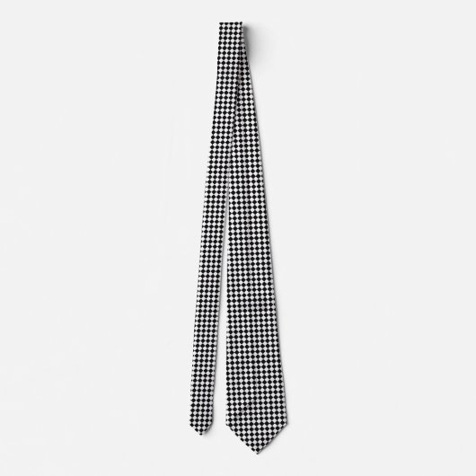 Black and White Diamond Pattern by Shirley Taylor Stropdas (Achterkant)