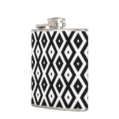 Black and white diamond pattern heupfles (Links)