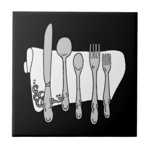 Black and White Dinnerware Tegel Tegeltje