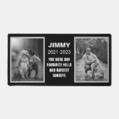 Black and White Dog Memorial 2 Photo Collage (Recto)