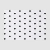 Black And White Dots Classic Gift Wrapping Tissuepapier (Voorkant)