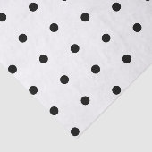 Black And White Dots Classic Gift Wrapping Tissuepapier (Detail)