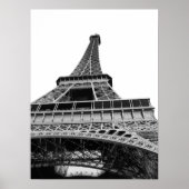 Black and White Eiffel Tower Poster (Devant)