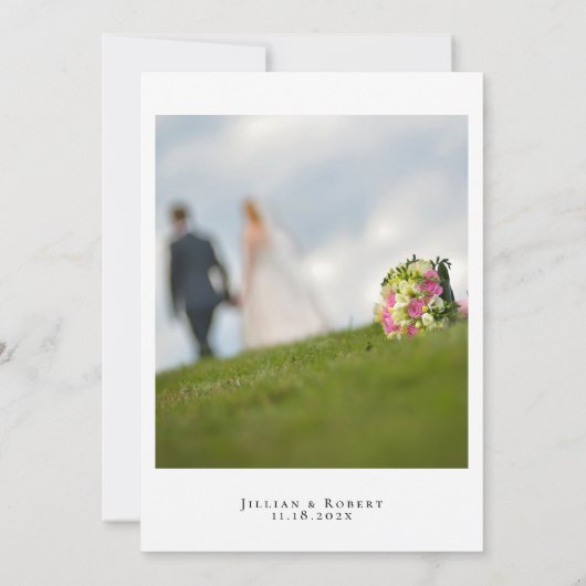 black and white elegant script wedding invitation (Dos)