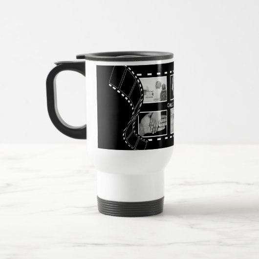 Black and White Film Reel Custom Photo Reisbeker (Links)