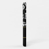 Black and White Floral Damask Case-Mate iPhone Case (Achterkant/rechts)