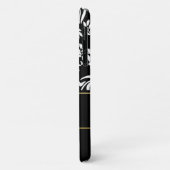 Black and White Floral Damask Case-Mate iPhone Case (Achterkant/links)